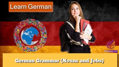 German Grammar (Nouns and Jobs)
