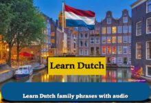 Learn Dutch family phrases with audio
