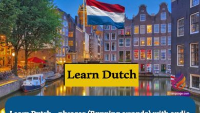 Learn Dutch – phrases (Running errands) with audio