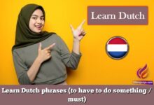 Learn Dutch phrases (to have to do something / must)