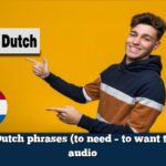 Learn Dutch phrases (to need – to want to) with audio