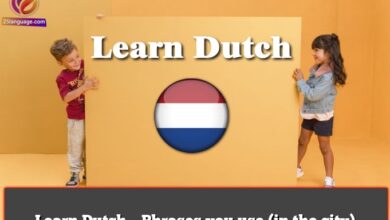 Learn Dutch – Phrases you use (in the city)