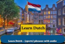 Learn Dutch – (sports) phrases with audio