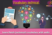 Learn Dutch (technical) vocabulary with audio