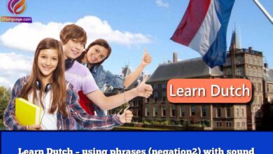 Learn Dutch – using phrases (negation2) with sound