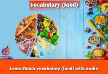 Learn Dutch vocabulary (food) with audio