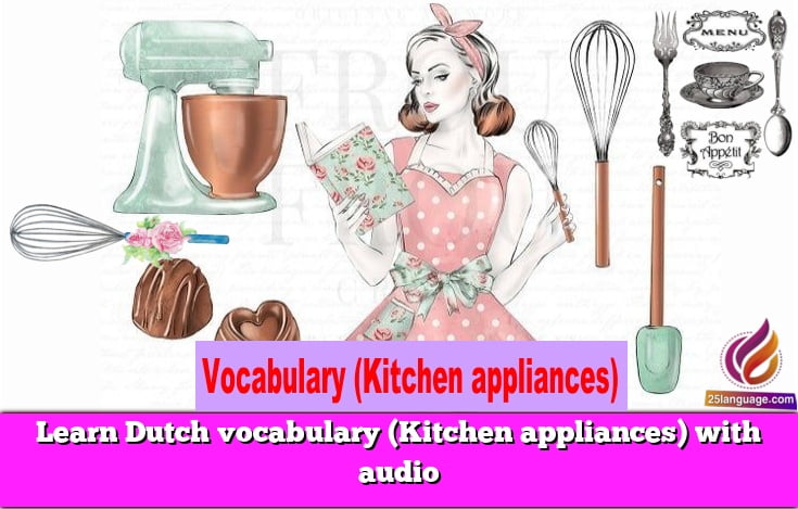 Learn Dutch vocabulary (Kitchen appliances) with audio