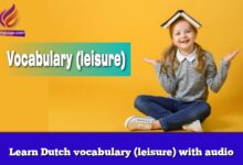 Learn Dutch vocabulary (leisure) with audio