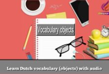 Learn Dutch vocabulary (objects) with audio