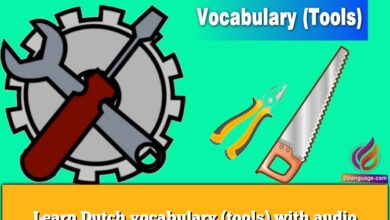 Learn Dutch vocabulary (tools) with audio