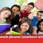 Learn French phrases (numbers) with audio