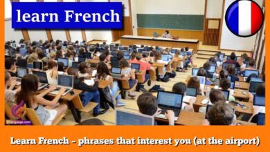 Learn French – phrases that interest you (at the airport)