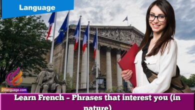 Learn French – Phrases that interest you (in nature)