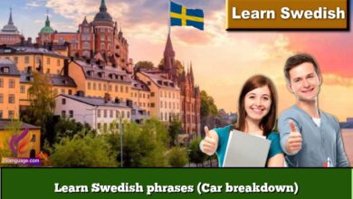 Learn Swedish phrases (Car breakdown)