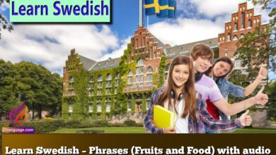 Learn Swedish – Phrases (Fruits and Food) with audio