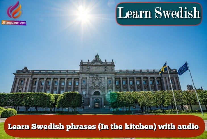 Learn Swedish phrases (In the kitchen) with audio