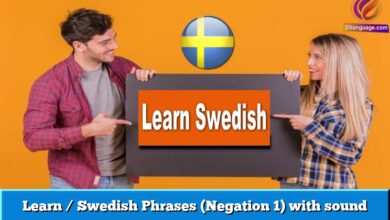 Learn / Swedish  Phrases (Negation 1) with sound