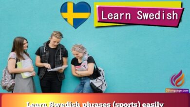 Learn Swedish phrases (sports) easily