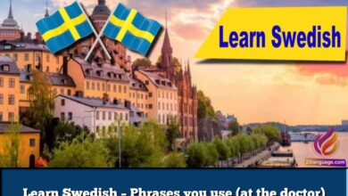 Learn Swedish – Phrases you use (at the doctor)