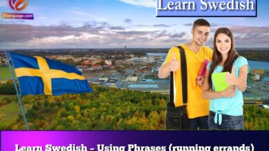 Learn Swedish – Using Phrases (running errands)