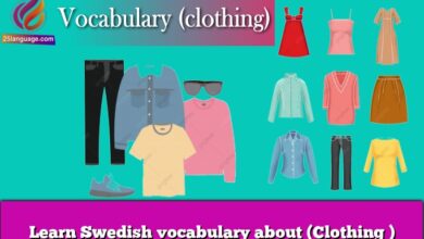 Learn Swedish vocabulary about (Clothing )