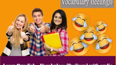Learn Swedish – Vocabulary (Feelings) with audio
