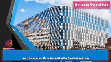 Learn the phrases (Appointment) in the Swedish language