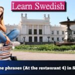 Learn the phrases (At the restaurant 4) in Swedish