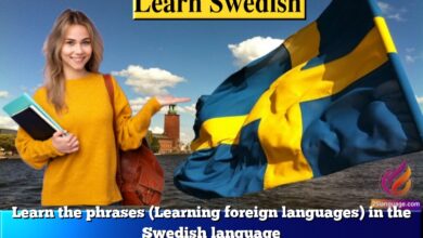 Learn the phrases (Learning foreign languages) in the Swedish language