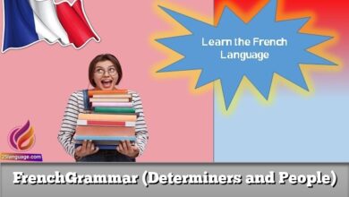 FrenchGrammar (Determiners and People)