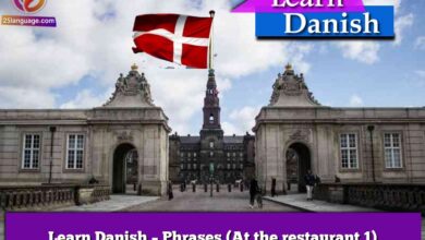 Learn Danish – Phrases (At the restaurant 1)
