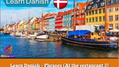 Learn Danish – Phrases (At the restaurant 3)