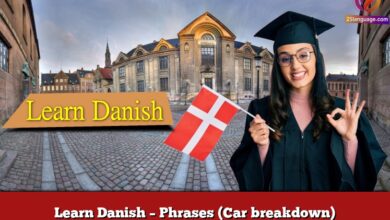 Learn Danish – Phrases (Car breakdown)