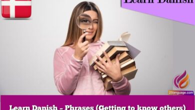 Learn Danish – Phrases (Getting to know others)