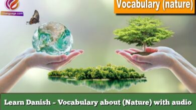 Learn Danish – Vocabulary about (Nature) with audio