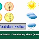 Learn Danish – Vocabulary about (weather)