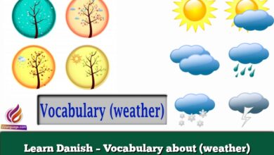 Learn Danish – Vocabulary about (weather)