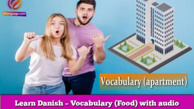 Learn Danish – Vocabulary (Food) with audio