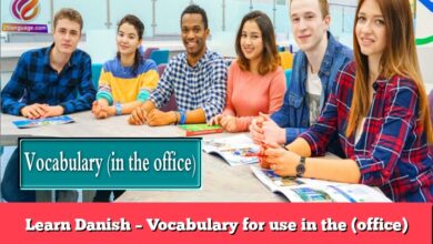 Learn Danish – Vocabulary for use in the (office)