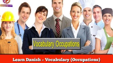 Learn Danish – Vocabulary (Occupations)