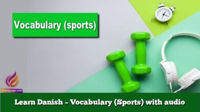 Learn Danish – Vocabulary (Sports) with audio