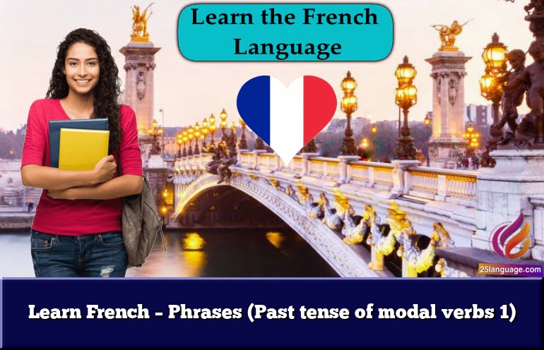 Learn French – Phrases (Past tense of modal verbs 1)