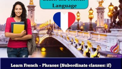 Learn French – Phrases (Subordinate clauses: if)