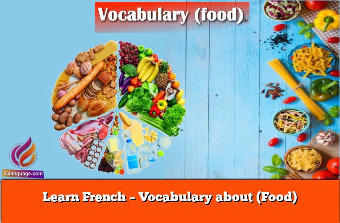 Learn French – Vocabulary about (Food)