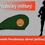 Learn French-Vocabulary about (military) easily