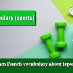 Learn French vocabulary about (sports)
