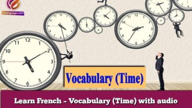 Learn French – Vocabulary (Time) with audio