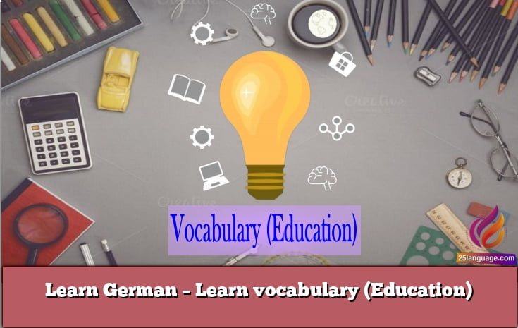 Learn German – Learn vocabulary (Education)