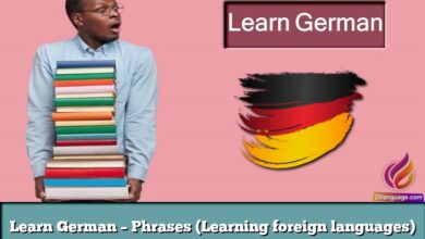 Learn German – Phrases (Learning foreign languages)