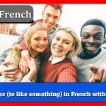 Phrases (to like something) in French with audio